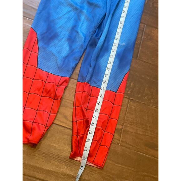 SpiderMan Spidey costume padded stretchy marvel L Halloween with mask READ - Picture 7 of 7